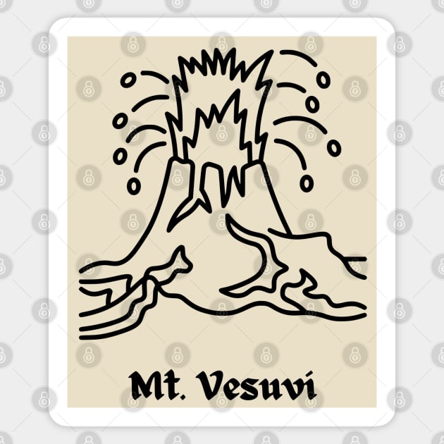 Mt Vesuvi (Vesuvius) Sticker by TaliDe